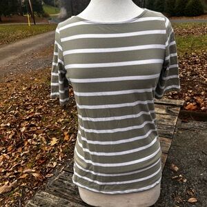 CHADWICKS OF BOSTON STRIPED WOMENS TOP SIZE SMALL